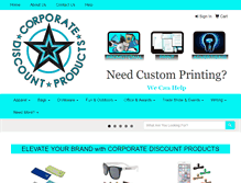 Tablet Screenshot of corporatediscountproducts.com